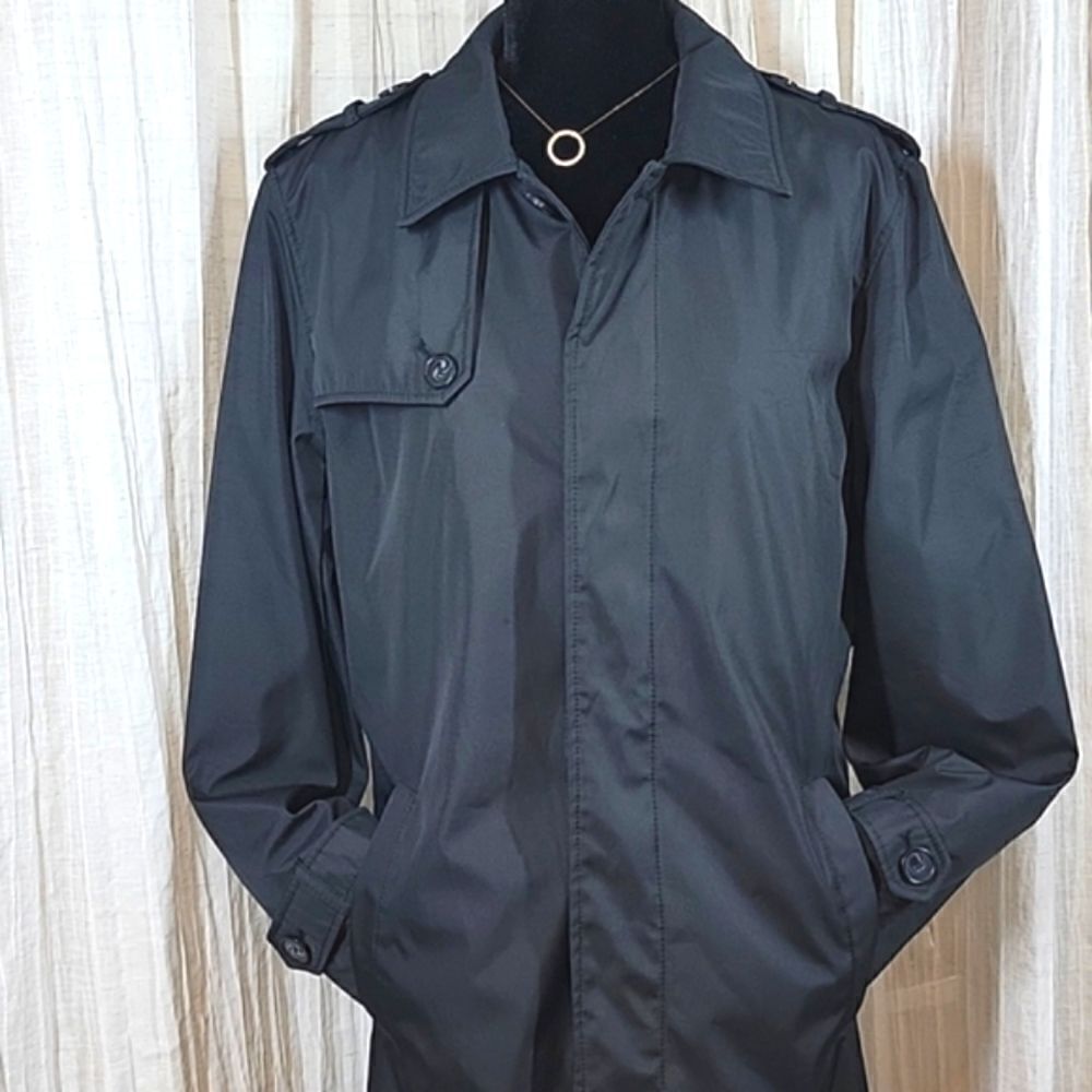 Kenneth Cole Reaction Black Water Repellant Jacket - Picture 6 of 16